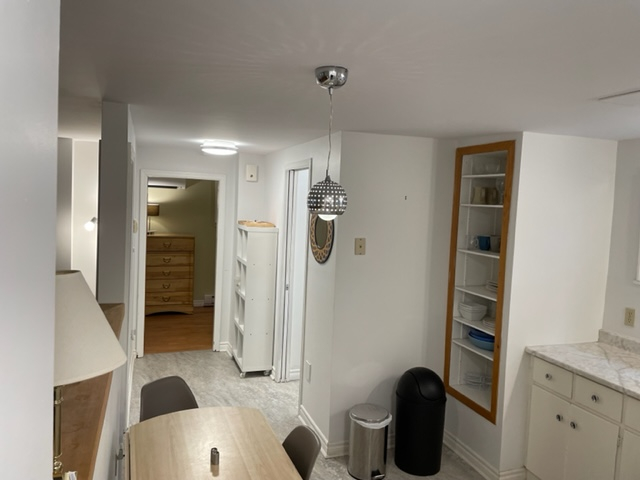 Vista cucina sulla camera da letto