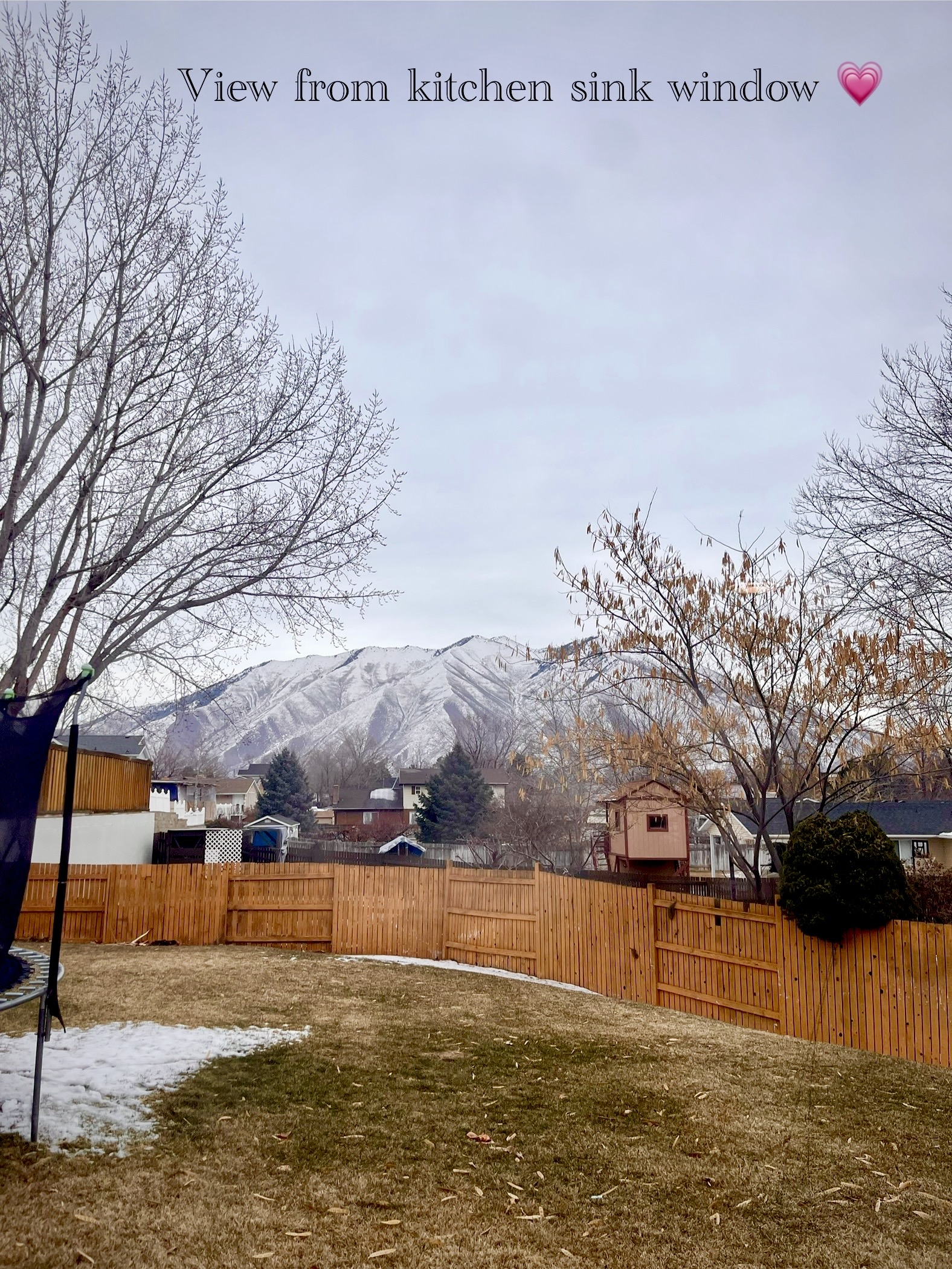February. We love to open the master windows and wakeup to our snow capped mountains which we can se ...