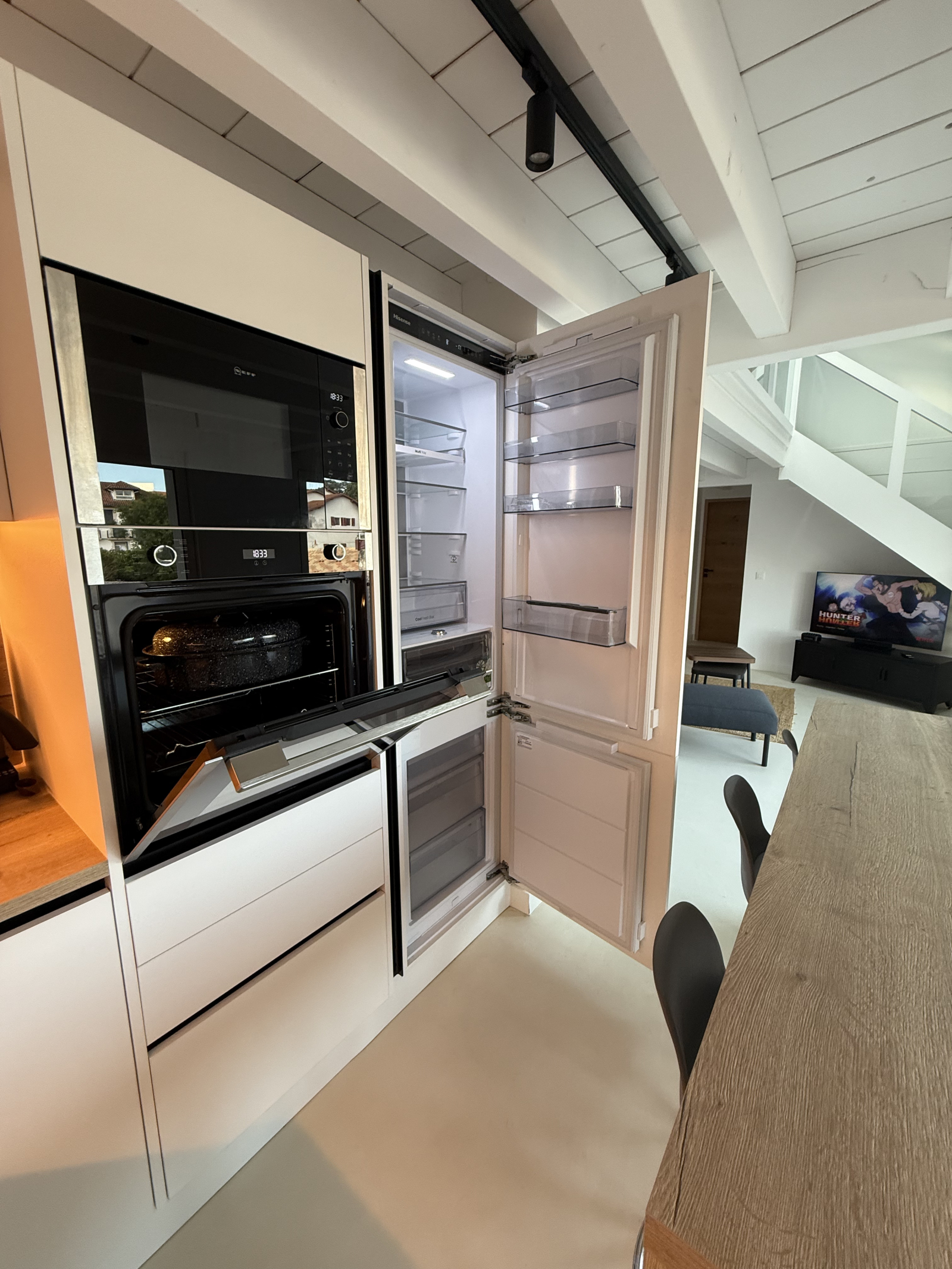Basque Duplex Loft 85m² Hendaye - Terrace 36m² - Air conditioning - Outdoor kitchen