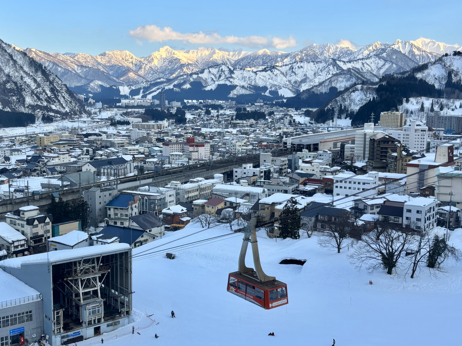 Die Aussicht aus der Wohnung