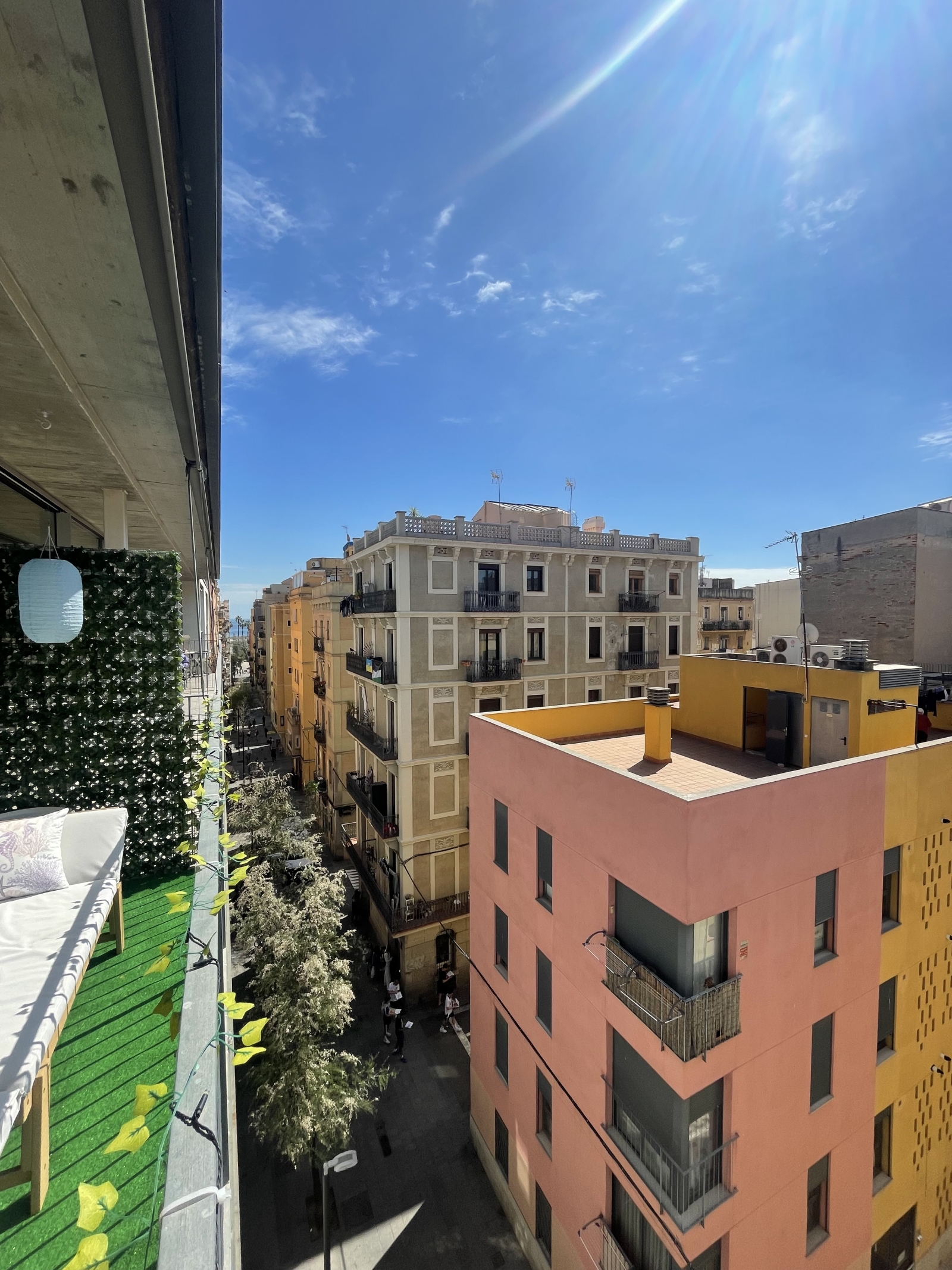 Schöne Wohnung in Barceloneta mit Meerblick