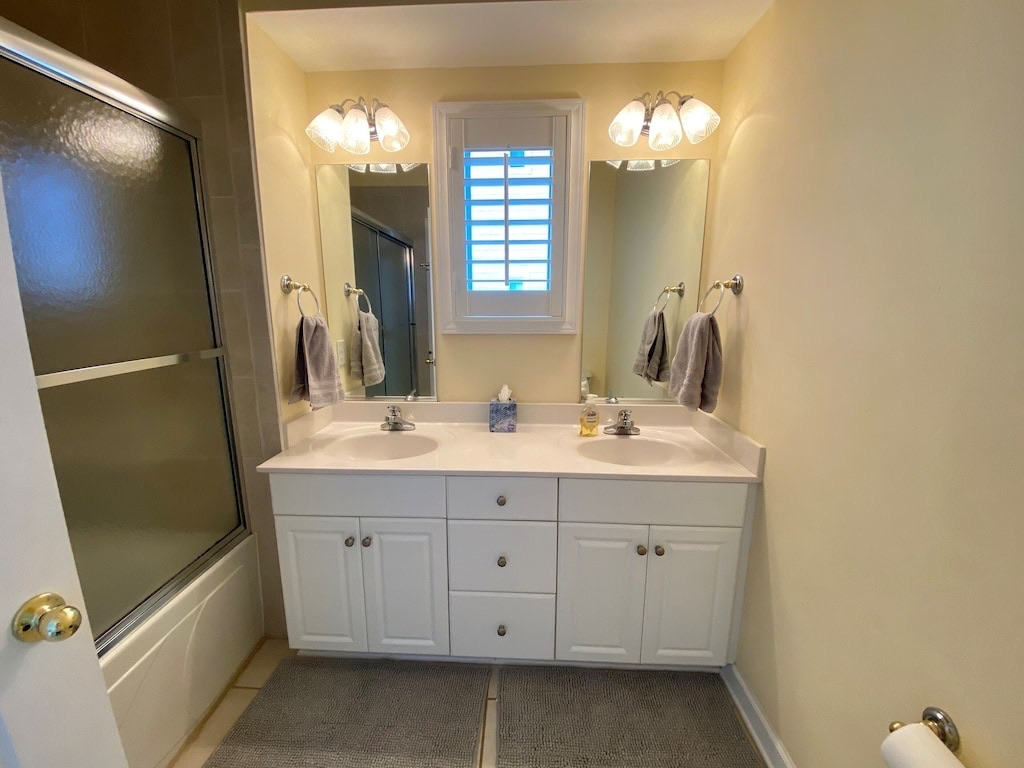 Ensuite Bathroom One has a tub/shower combination.