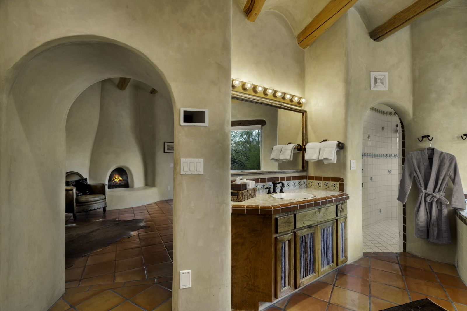 Primary Bathroom: two sinks, jetted tub, walk in shower and closet