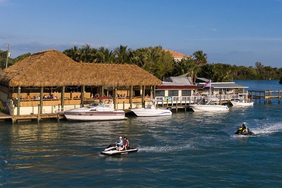 Chikee hut restaurant..Pops Sunset Grill on the intercoastal. Watch the boats go by as you take in the sunset
