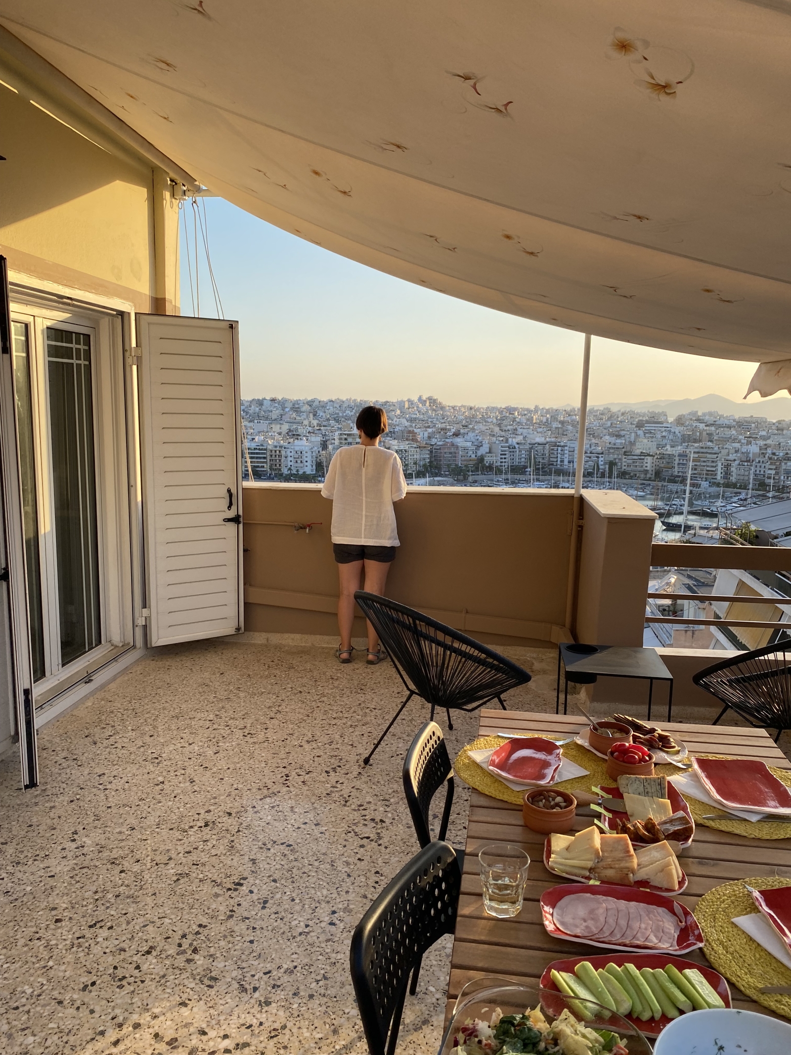 Decorata con gusto, terrazza con una vista mozzafiato sul Pascià Limani
