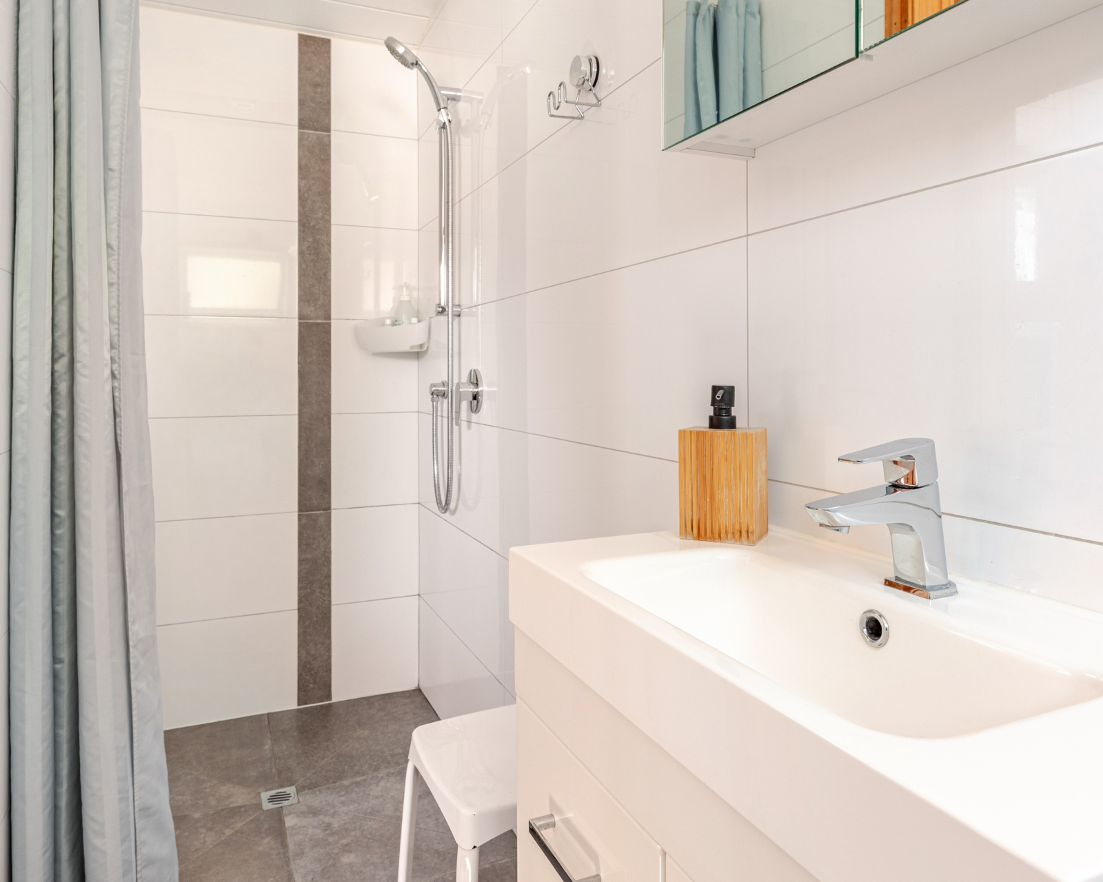 Ensuite bathroom with underfloor heating.