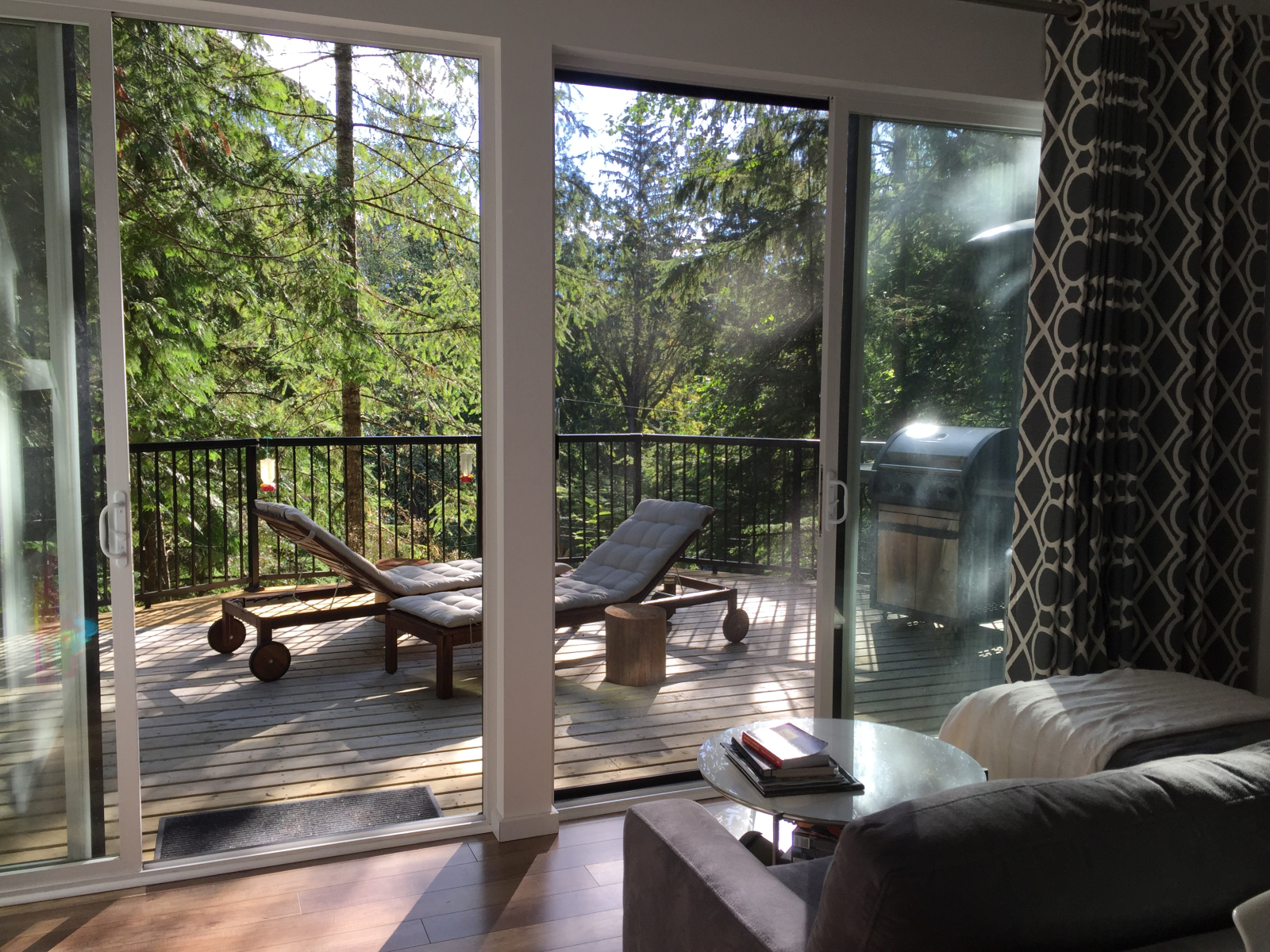 Blick aus dem Wohnzimmer