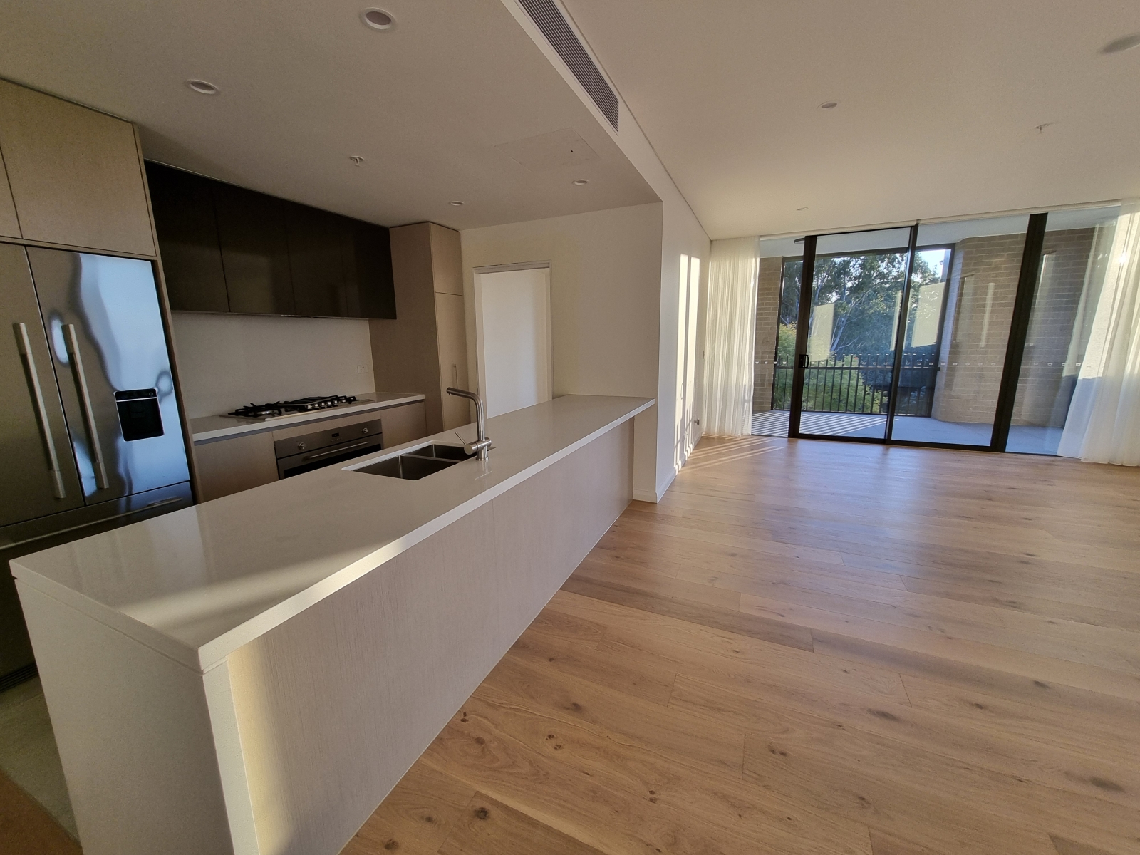 Our kitchen and living area