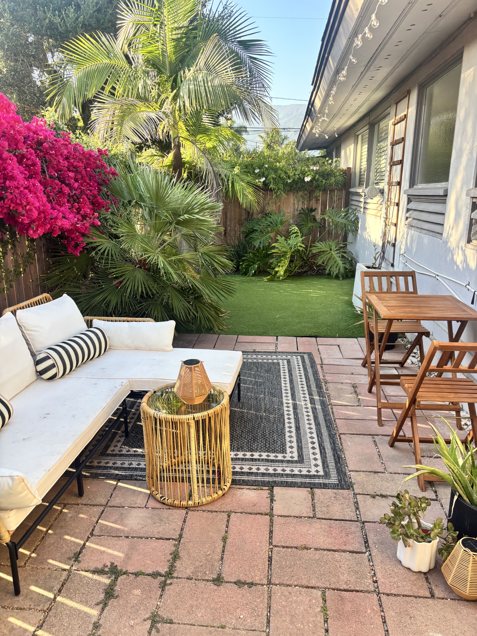 Back garden patio
