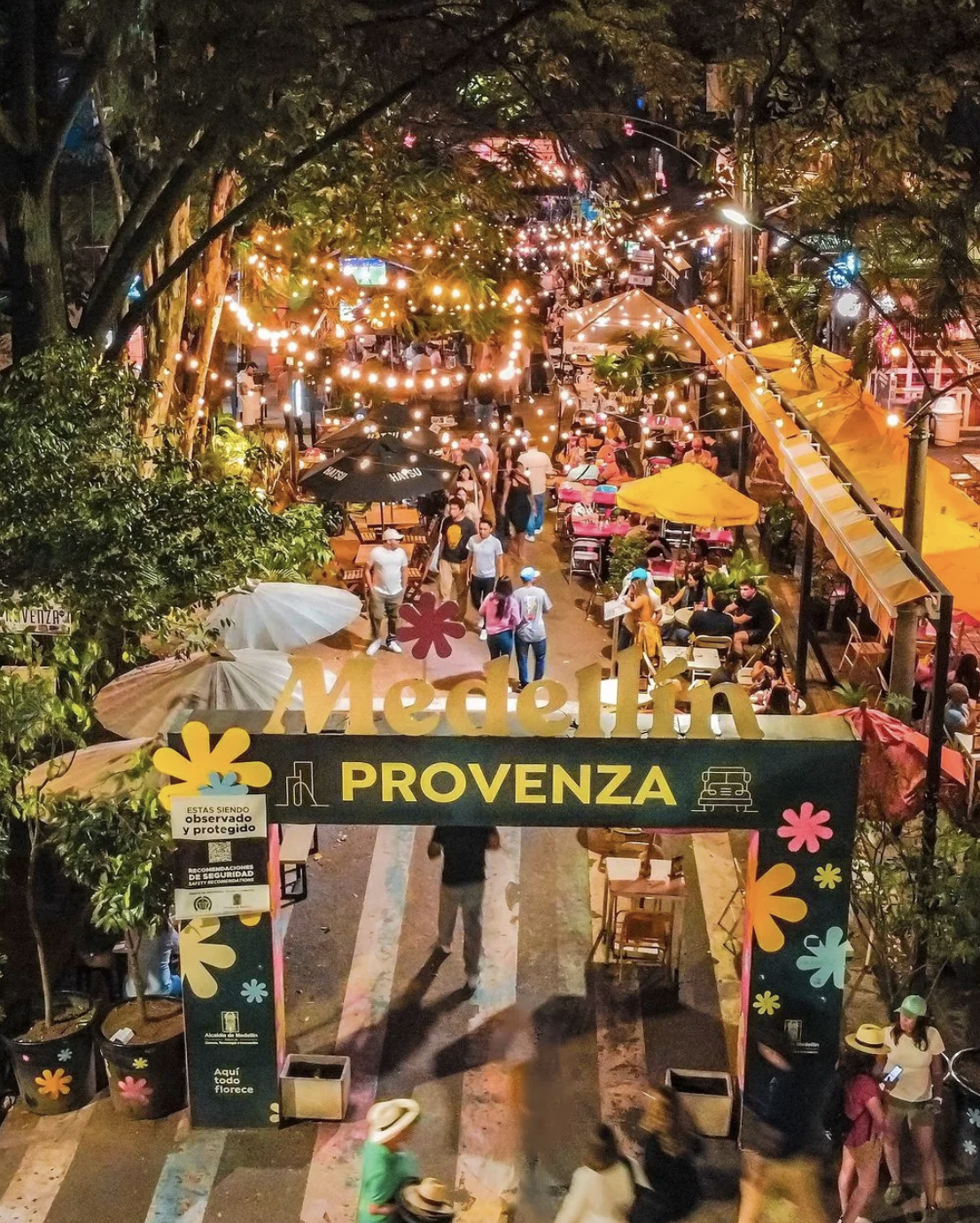 Restaurants and Clubs area in el Poblado