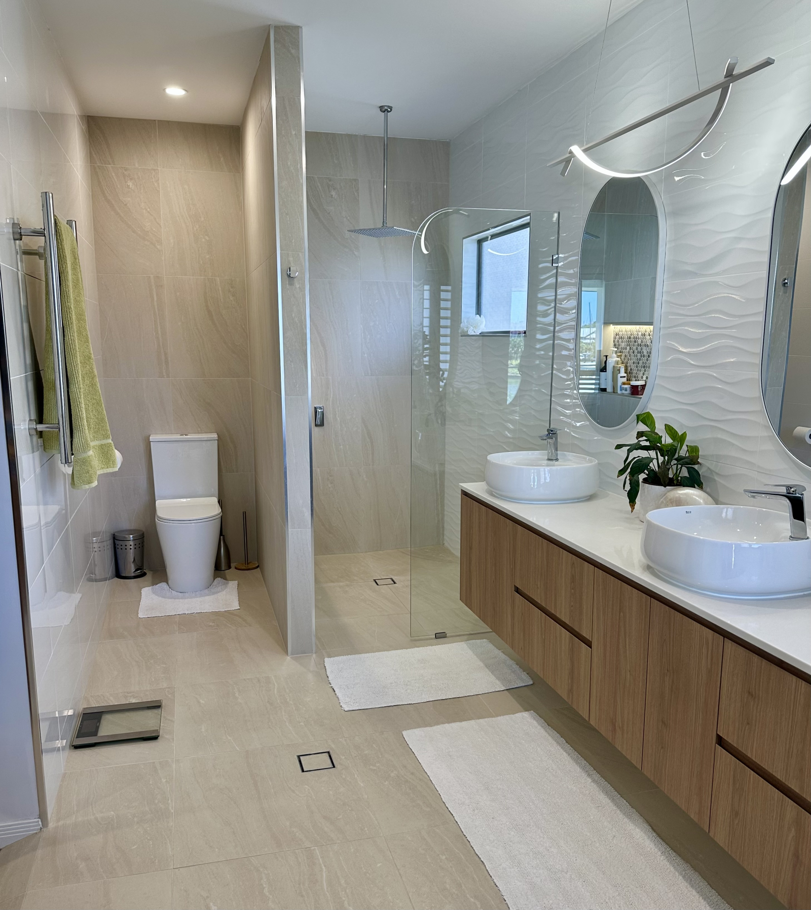Modern waterfront home in a secure golfing estate.