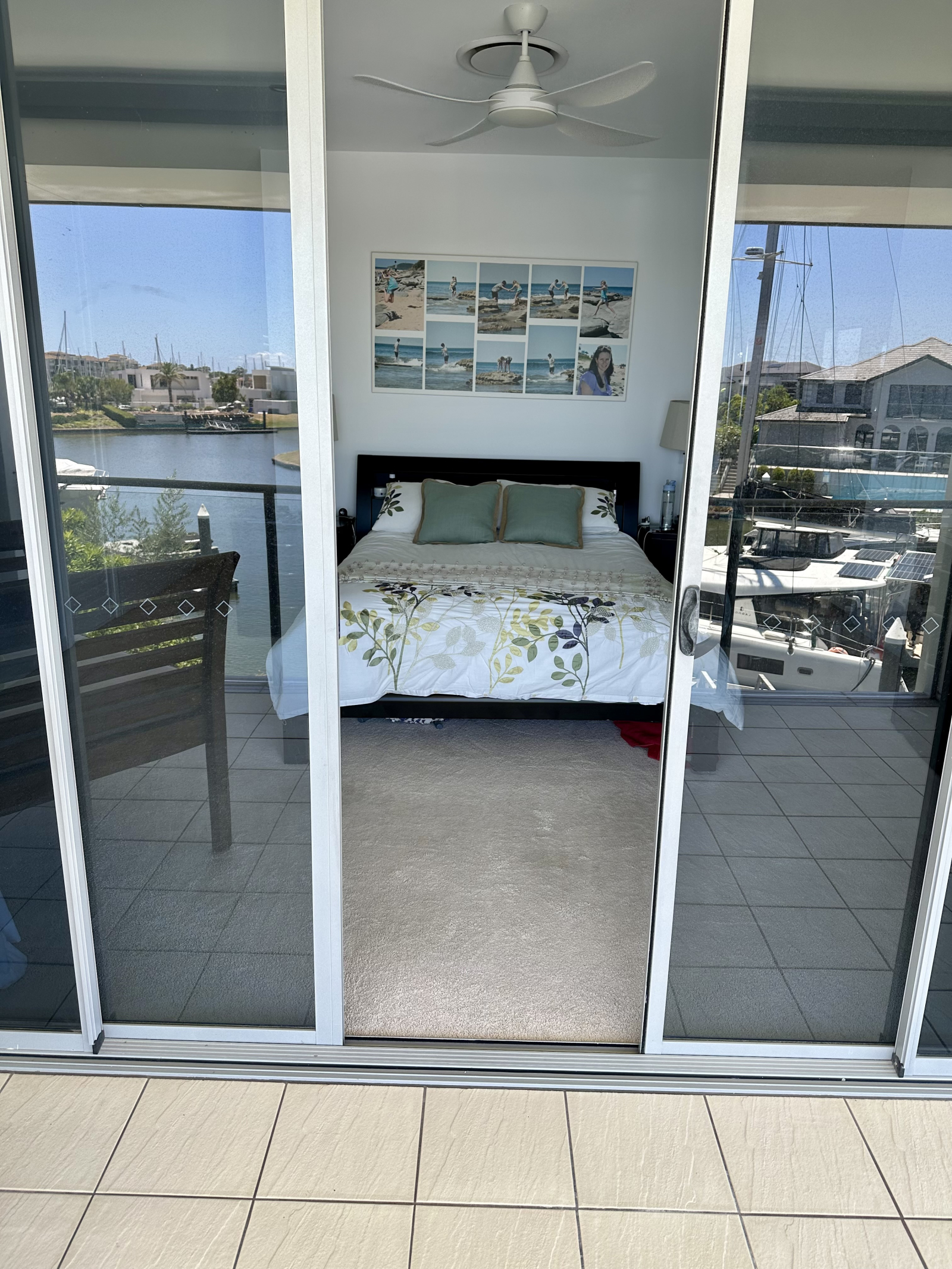 Modern waterfront home in a secure golfing estate.