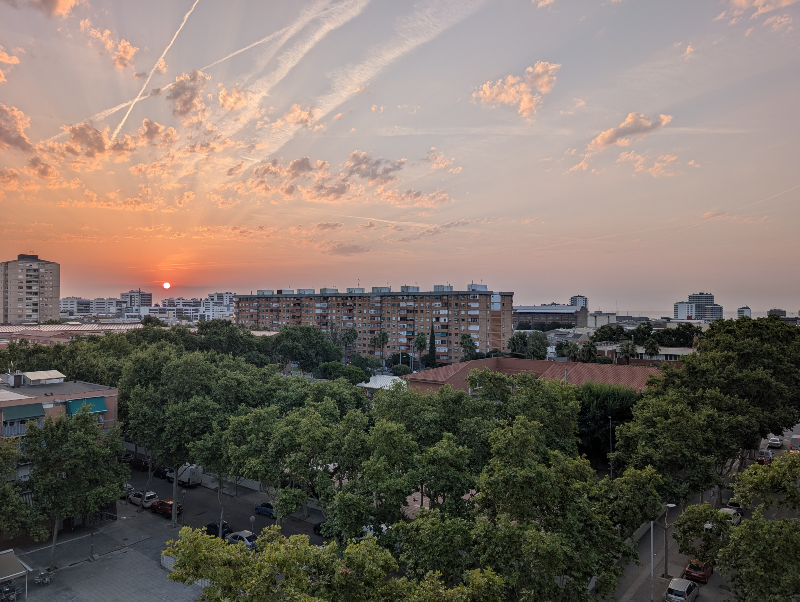 sunrise from the terrace