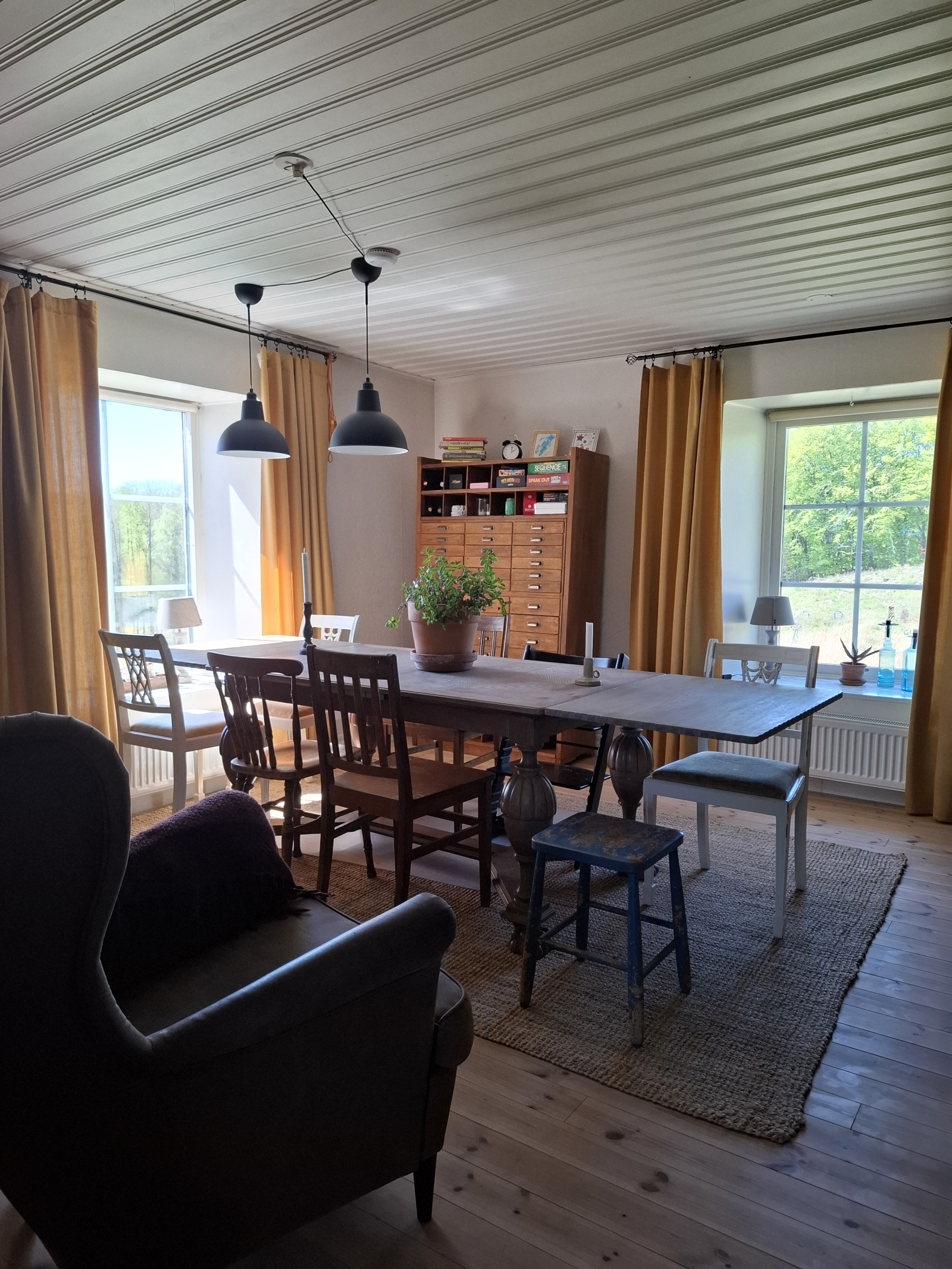 Karakteristiek huis in het Zweedse bos
