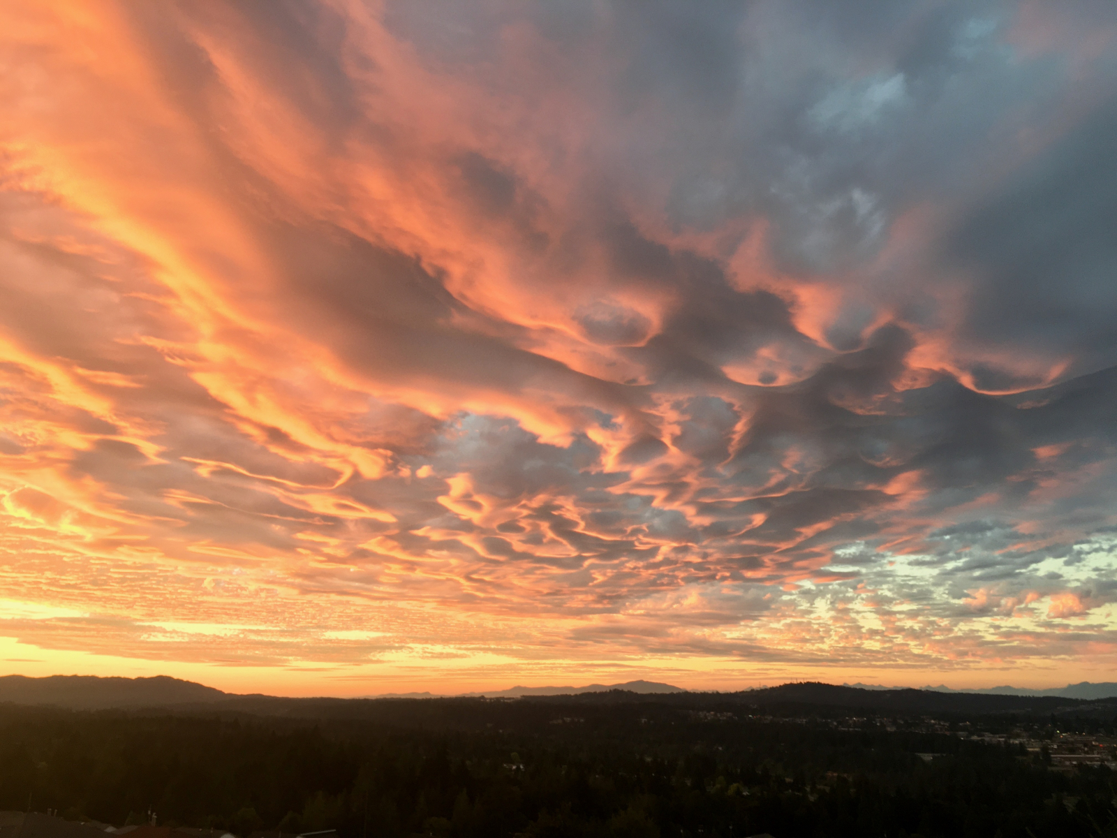 Tramonto estivo dal nostro ponte.