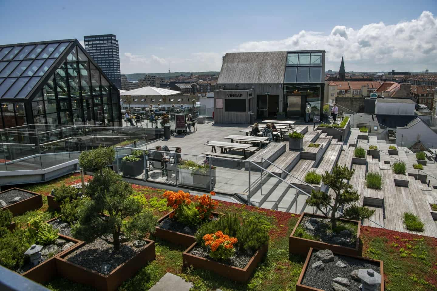 Salling rooftop - on top of Salling department store, located in the middel of the shopping street "Strøget".