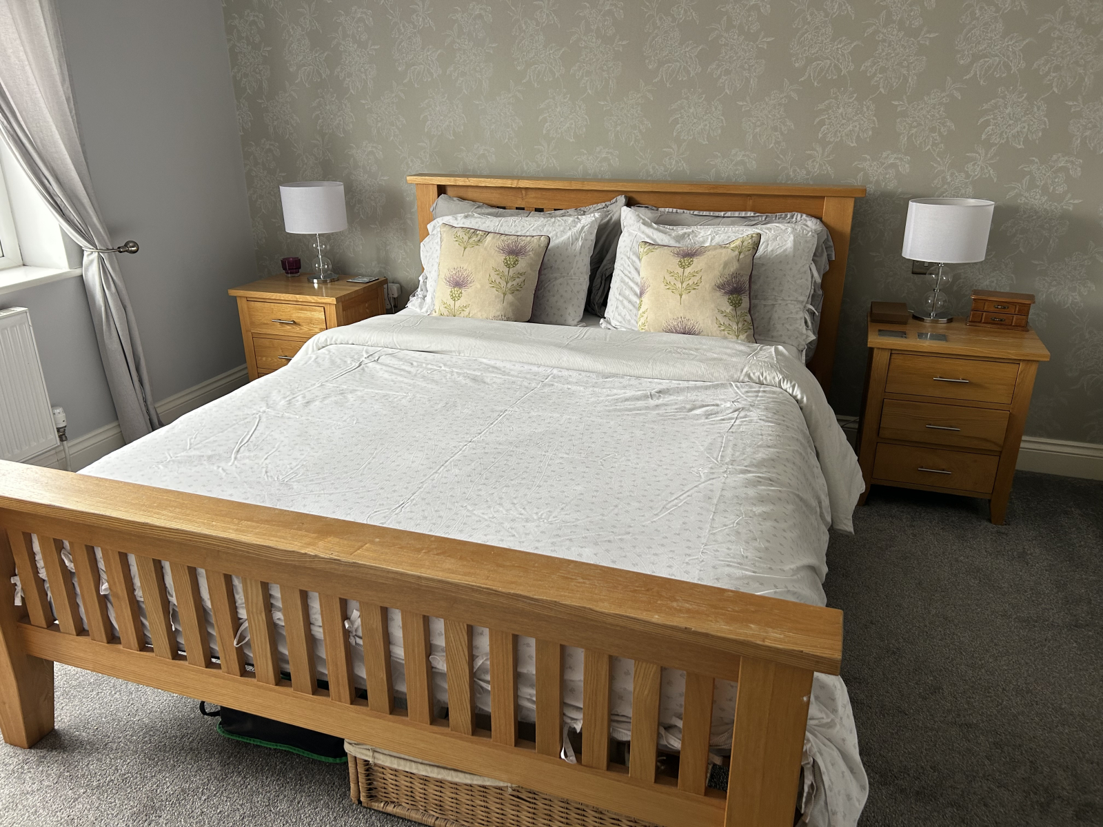 Master bedroom which is king size and has an en-suite