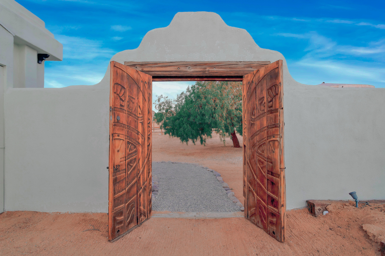 Authentic Spanish adobe meets desert revival.