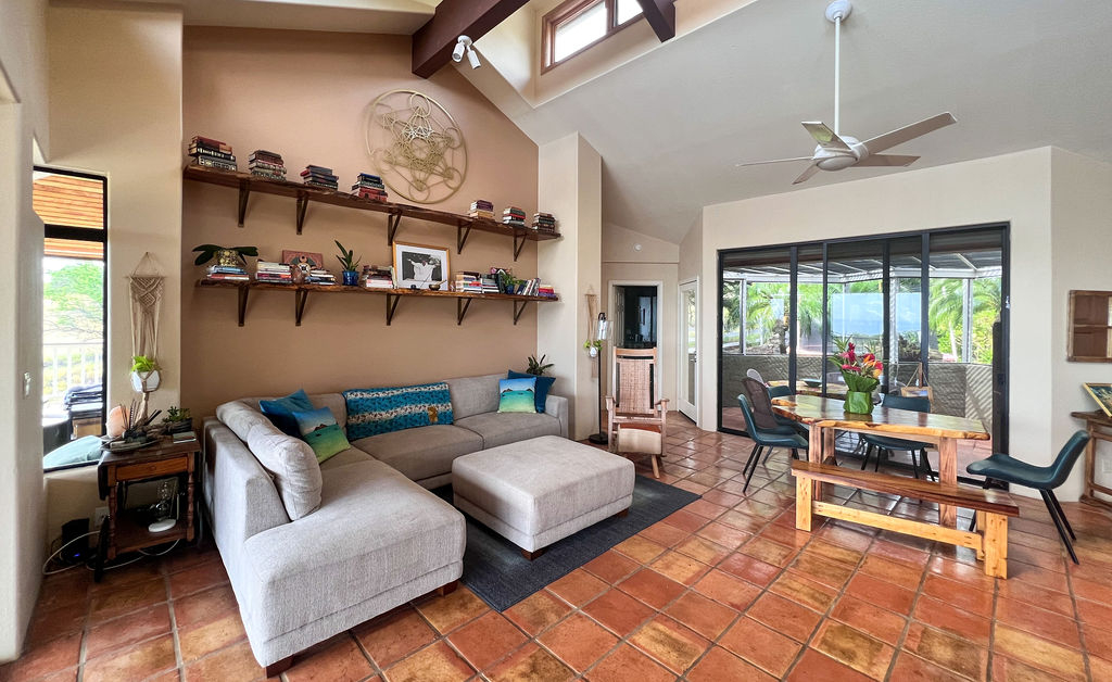 Casa con vistas al océano en la costa de Kohala de Hawái