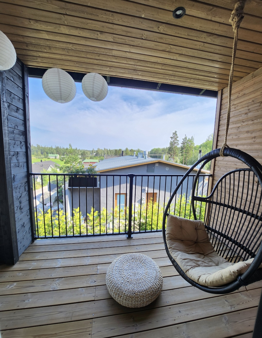 Modern home in the Capital Area, Finland with countryside surroundings
