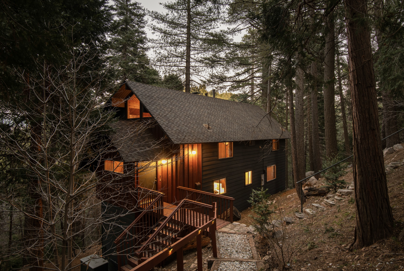 Baita anni '70 di Lake Arrowhead "Shag Chalet" con Speakeasy, Sala Giochi, Cinema e Focolare