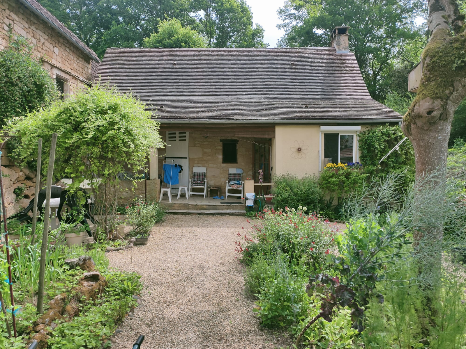 The veranda and garden
La véranda et le jardin