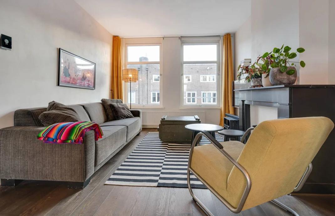 Magnifique appartement naturel à aire ouverte d’une chambre à Amsterdam