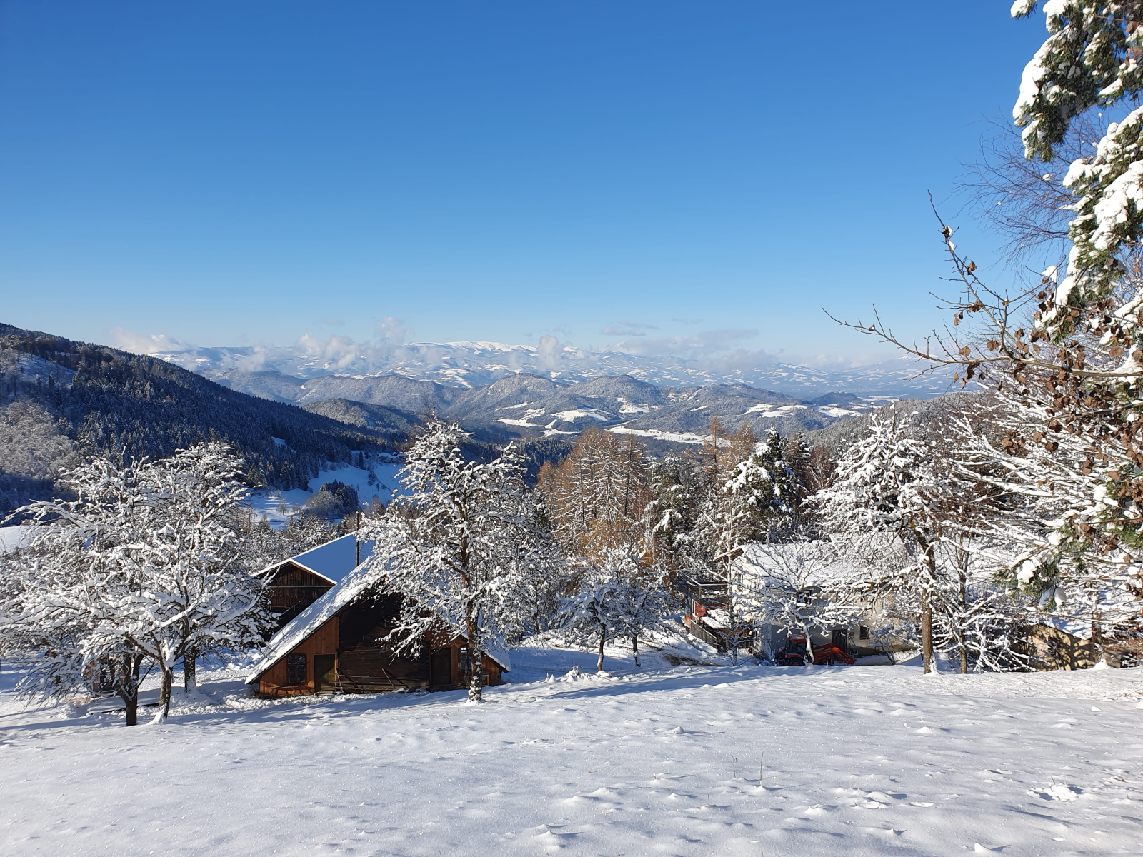 Mountain farm with a wide view and a lot of peace and quiet
