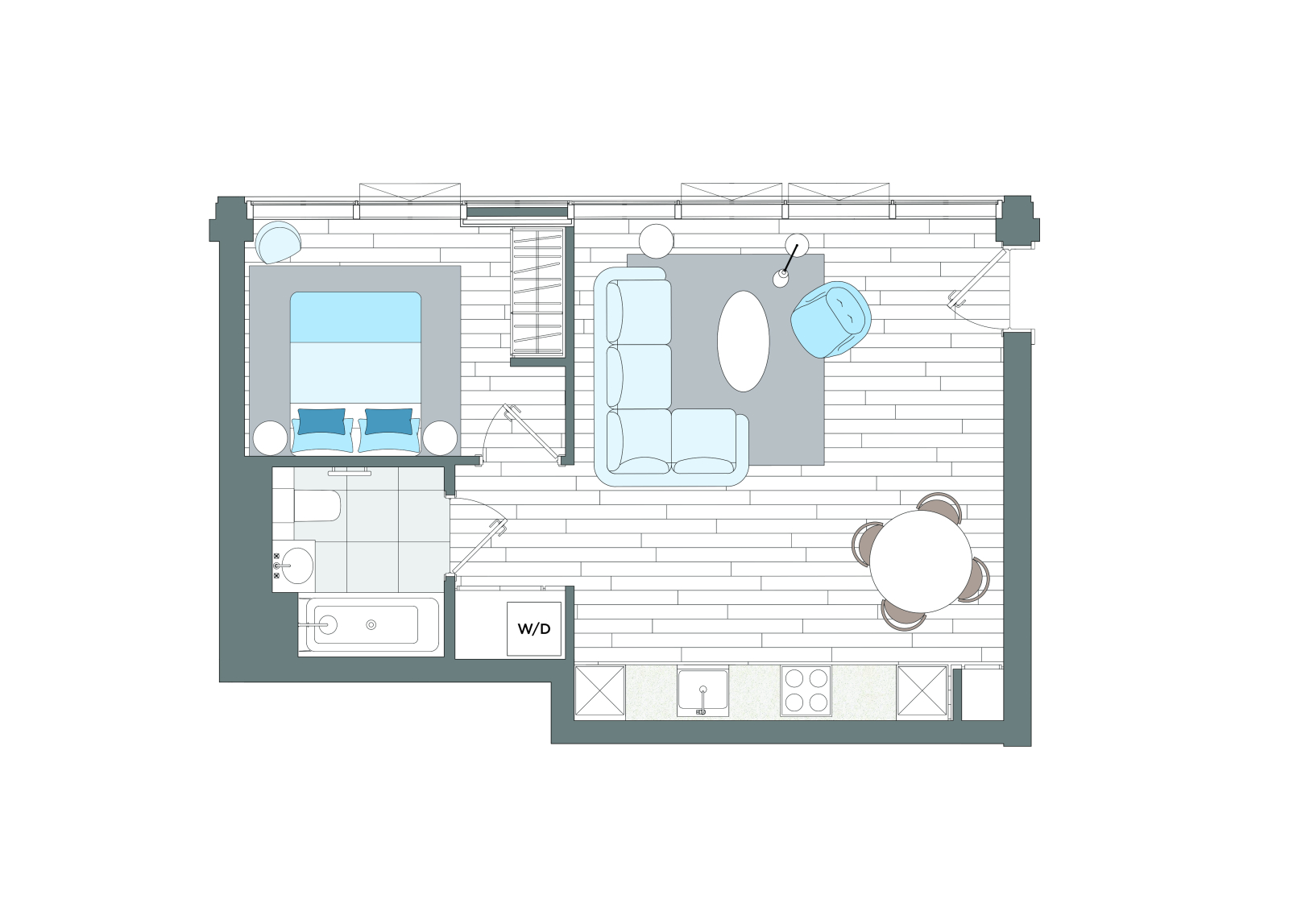 Modern One-Bedroom Flat in Lovely Neighborhood