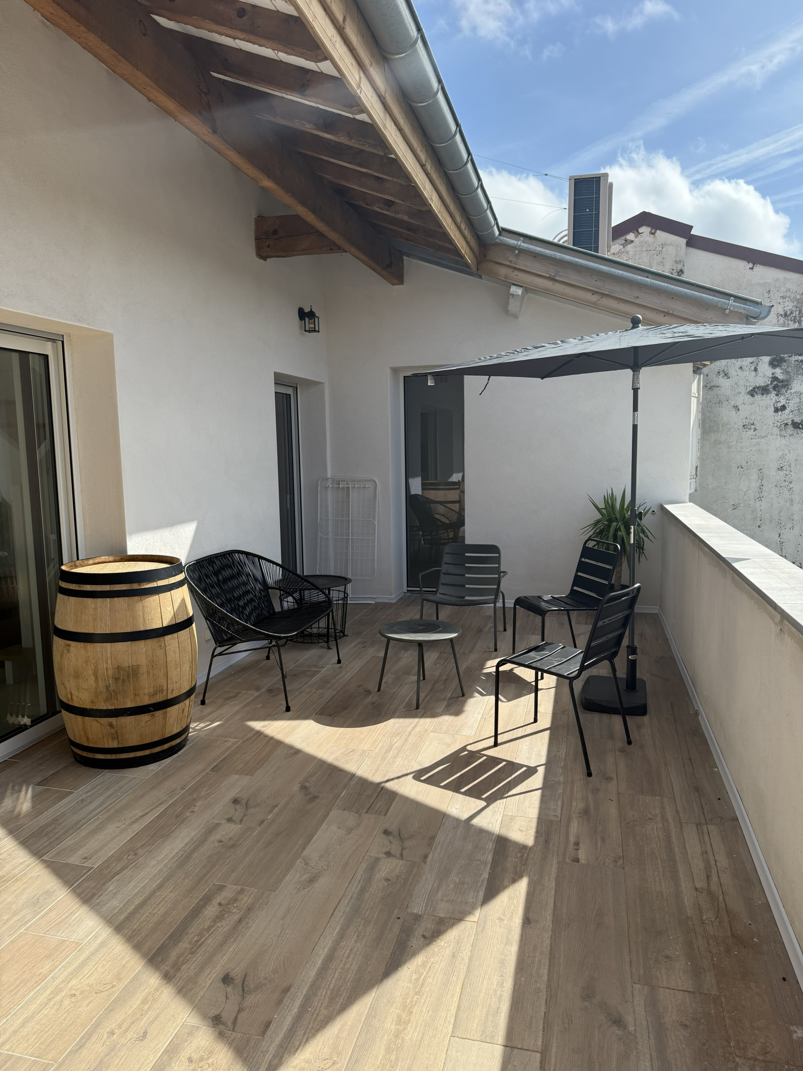 Basque Duplex Loft 85m² Hendaye - Terrace 36m² - Air conditioning - Outdoor kitchen