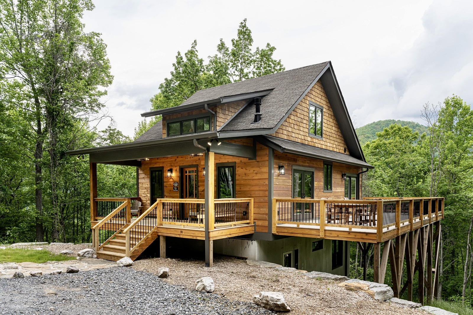 The Knob — Notre maison à la montagne près d’Asheville, en Caroline du Nord