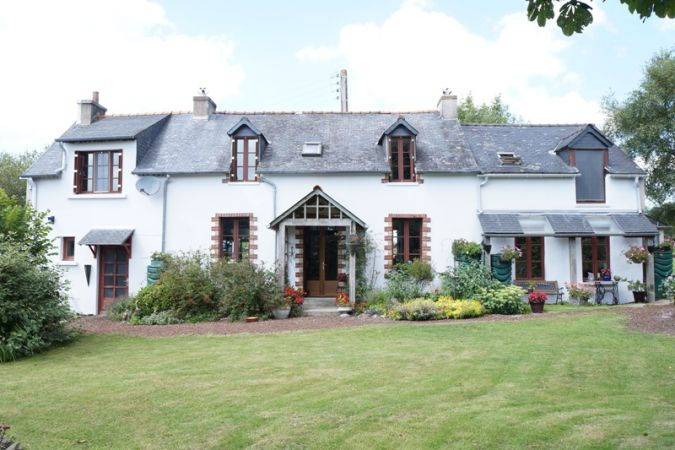 Old farmhouse in rural area of Finistère in Brittany
