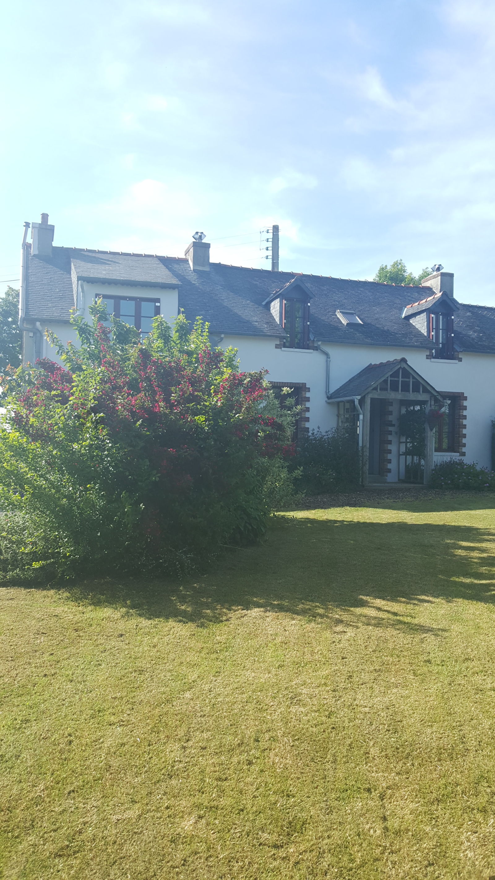 Old farmhouse in rural area of Finistère in Brittany
