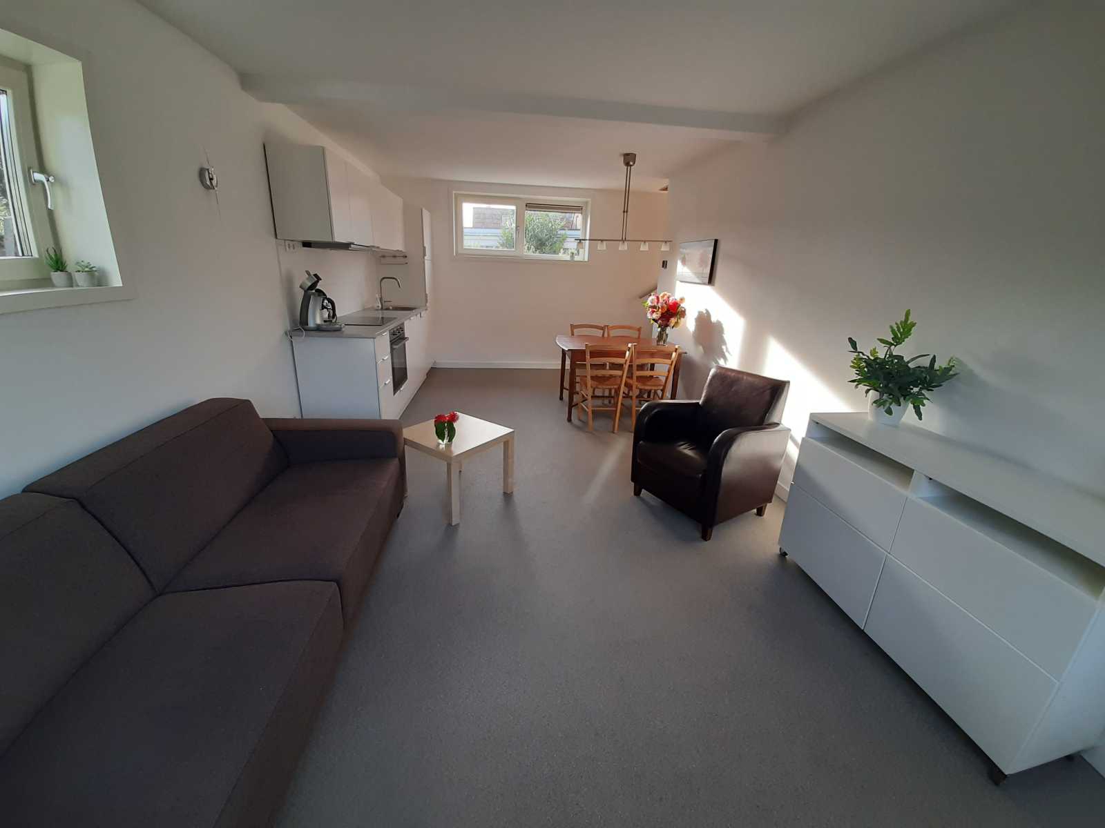 Bella casa con 2 camere da letto con un enorme giardino e vista sul mulino a vento olandese