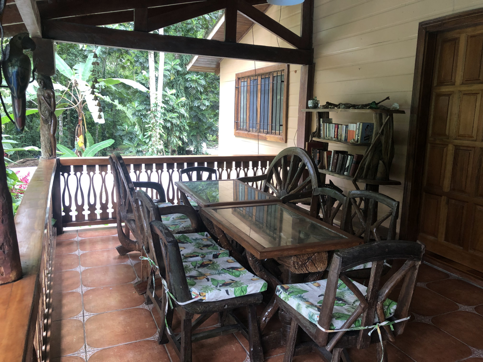 Beach house in the jungle of the Caribbean coast of Costa Rica