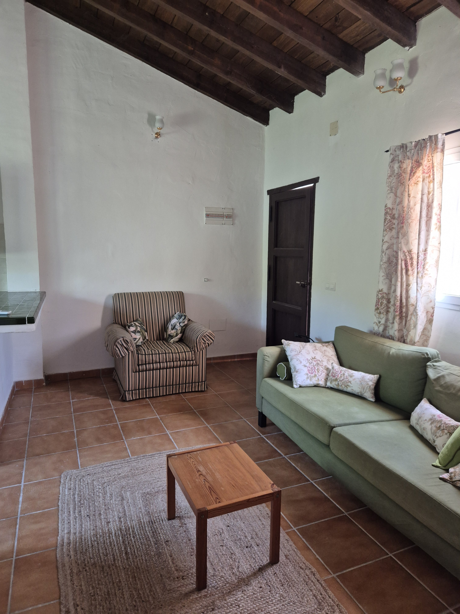 Cozy open space living room and kitchen, 21 sqm