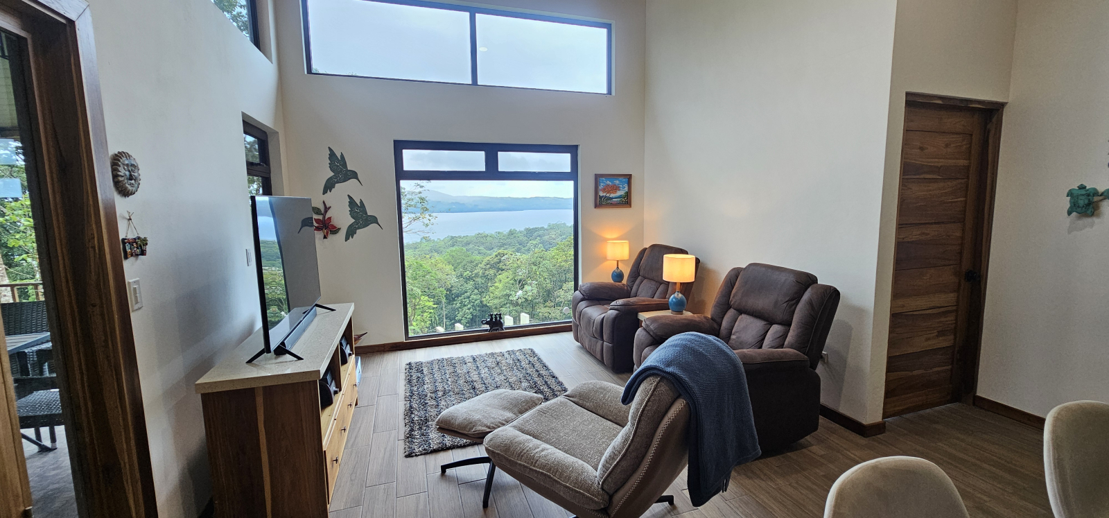 bird watching paradise, centrally located, million dollar lake, jungle and mountain views.