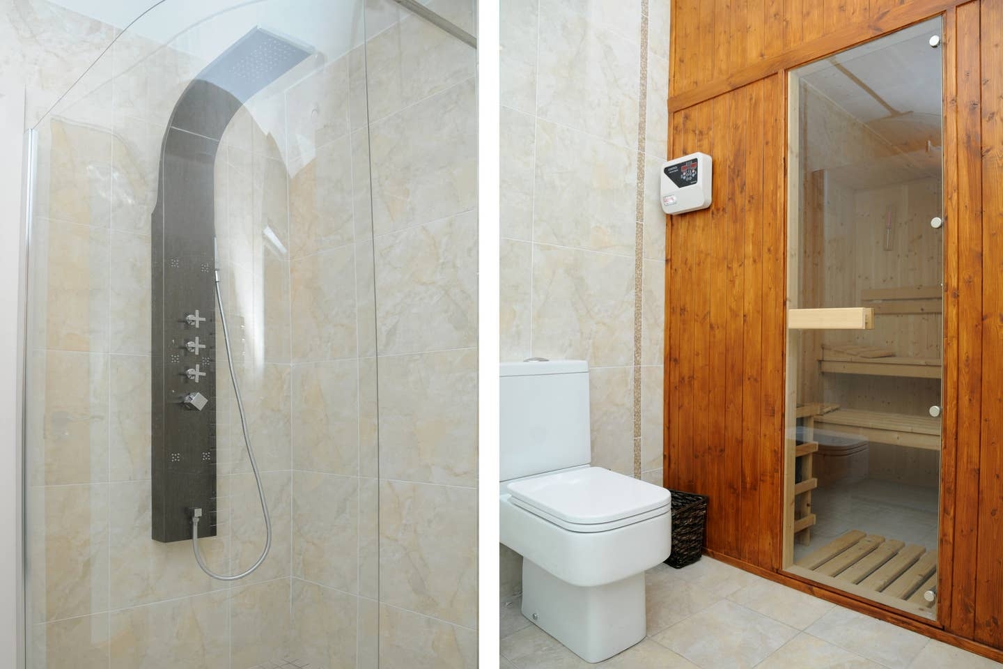 Arty Woodland Cottage met sauna aan zee