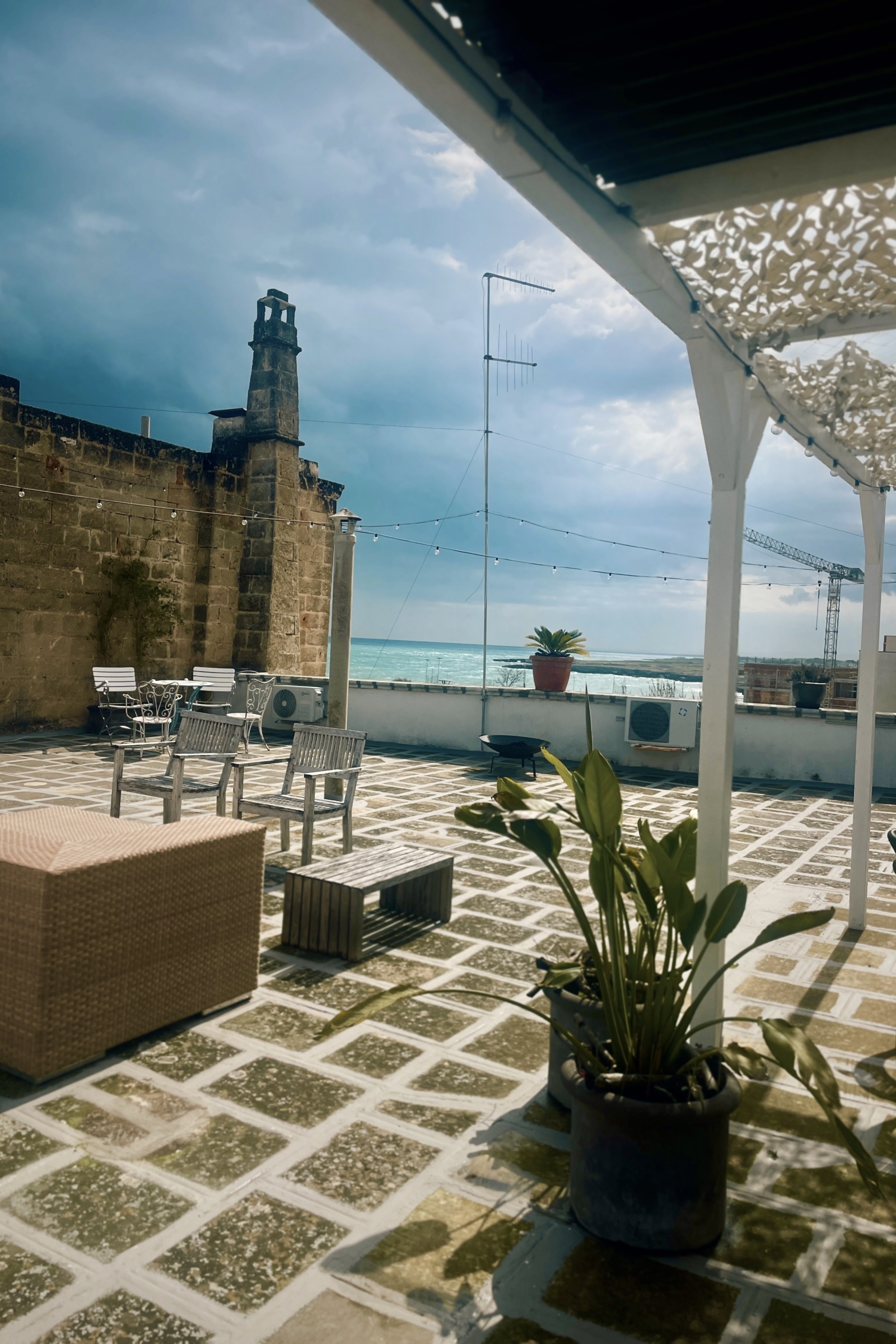 Terrazza con vista sul mare