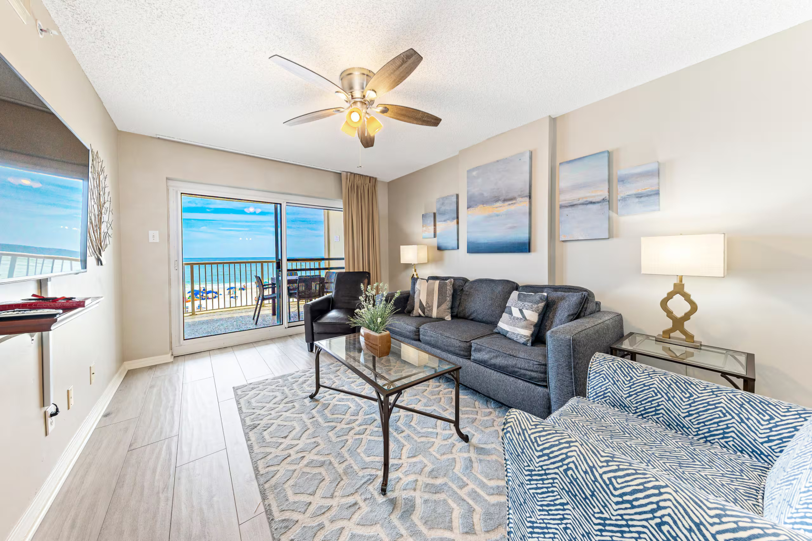 Direct Beachfront • Massive Balcony • Pool & Spa