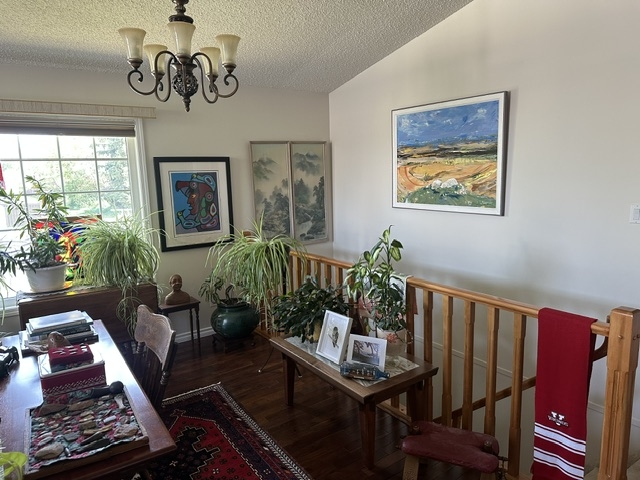Bungalow facing Whitemud Creek ravine.