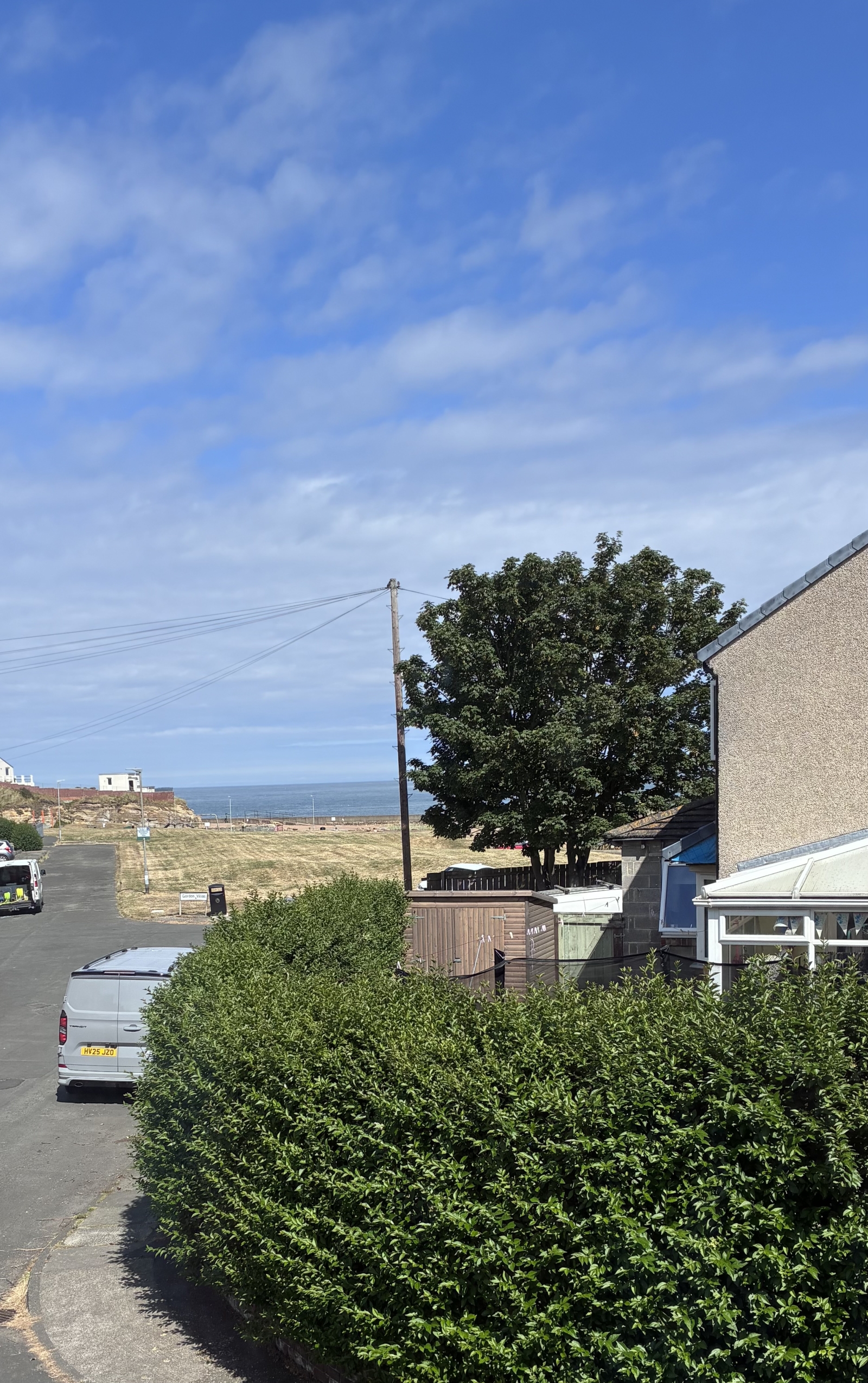 Vistas al mar desde los dormitorios delanteros.