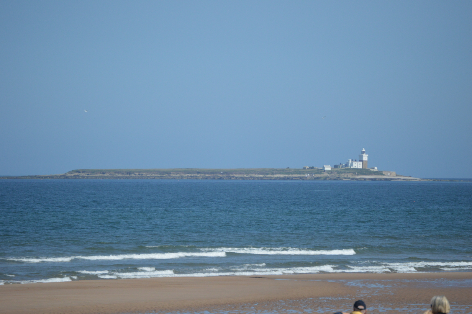 Isla Coquet desde las dunas de Amble.