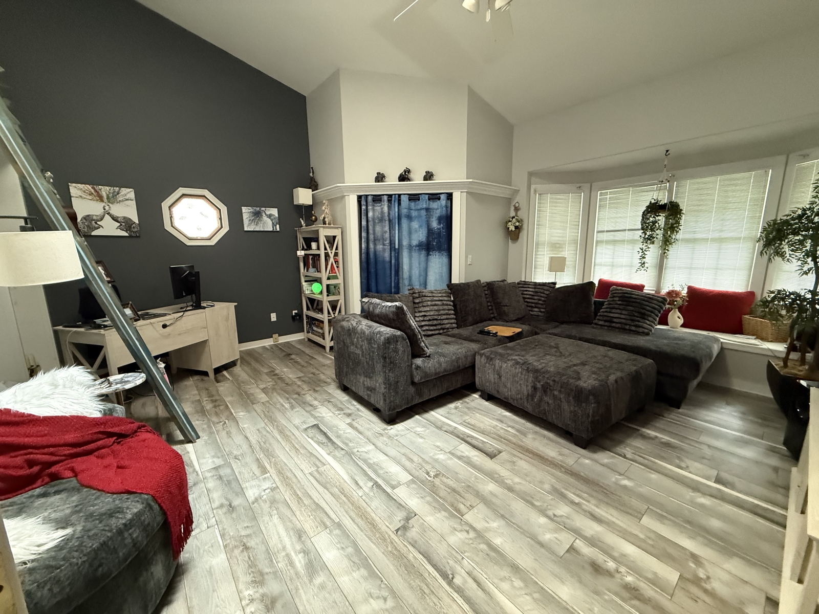 Sala de TV (sala de estar e escritório)