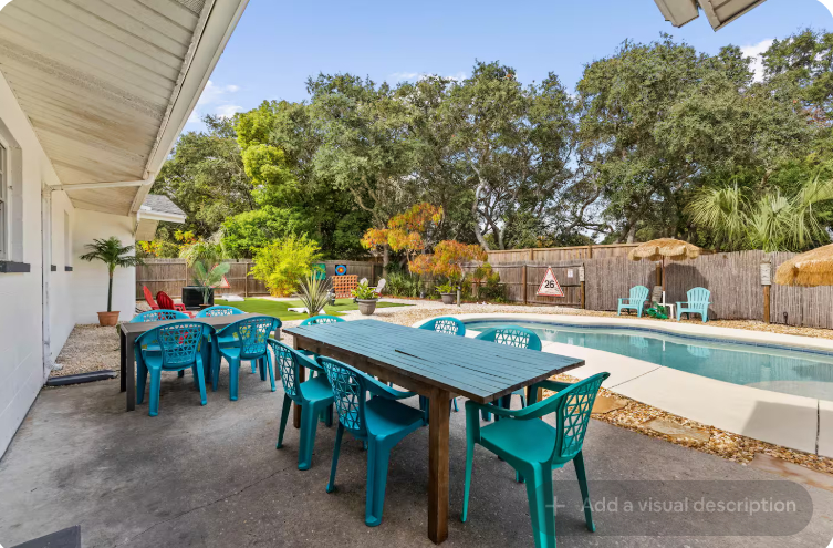 Perfect Beach House. Big yard with a Pool. Tiki Theme. House Panama City Beach FL United States