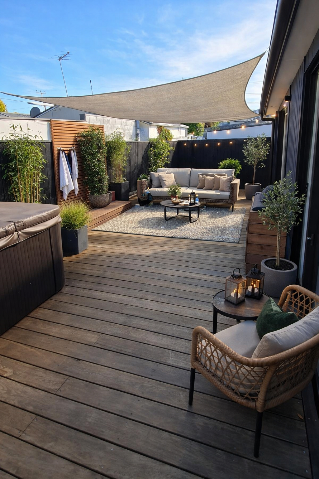 Maison moderne compacte dans un endroit calme et sécurisé.
