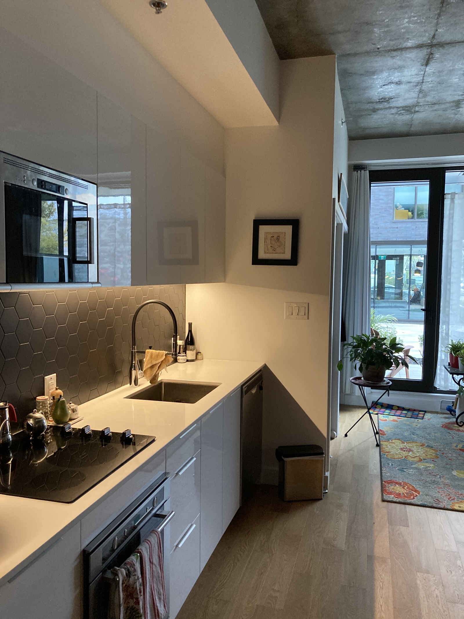 A modern loft in a welcoming neighborhood with a 99% walk score
