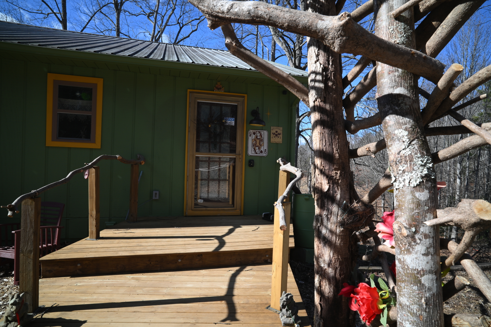 The Queen of Hearts House, in the Appalachian Mountains!