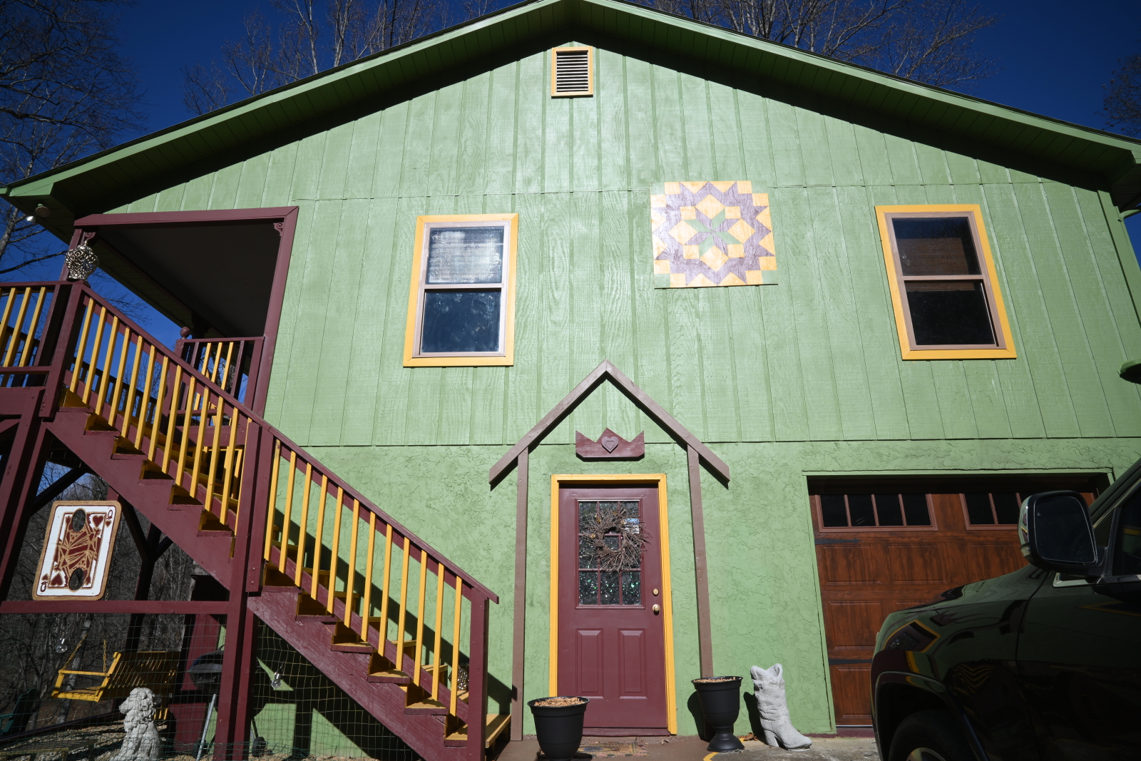 The Queen of Hearts House, in the Appalachian Mountains!