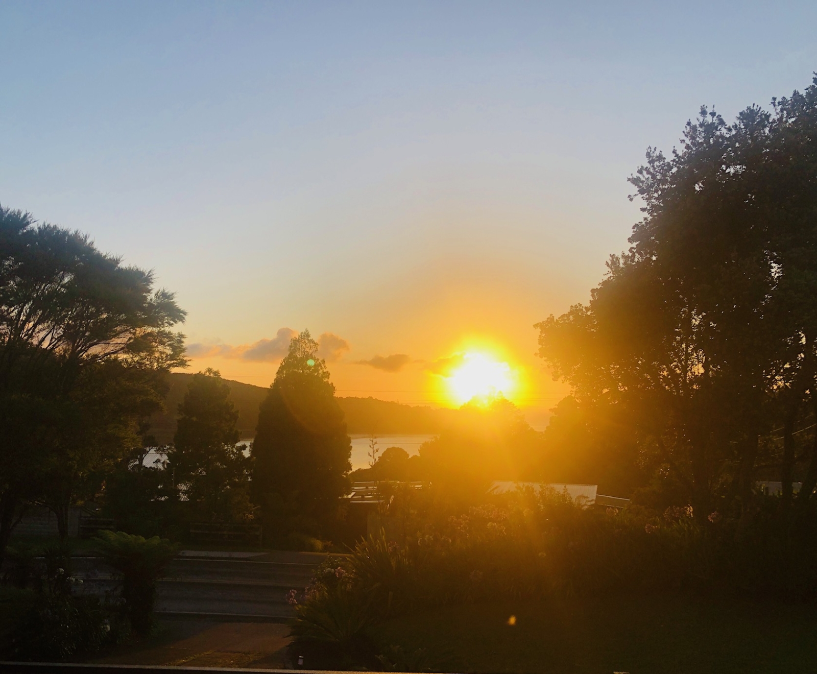 Sunrise from front deck